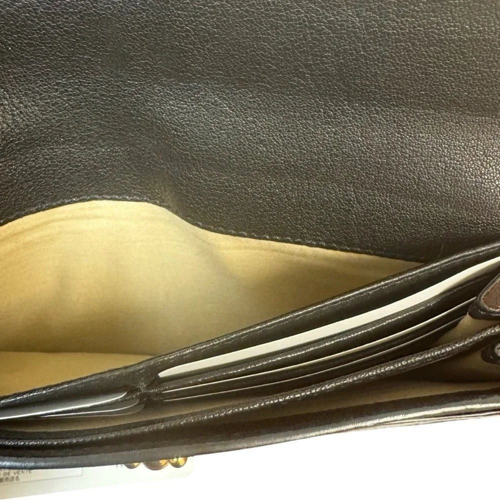 Chloe Black Leather Clutch Elise Continental Wallet EUC - Picture 7 of 13